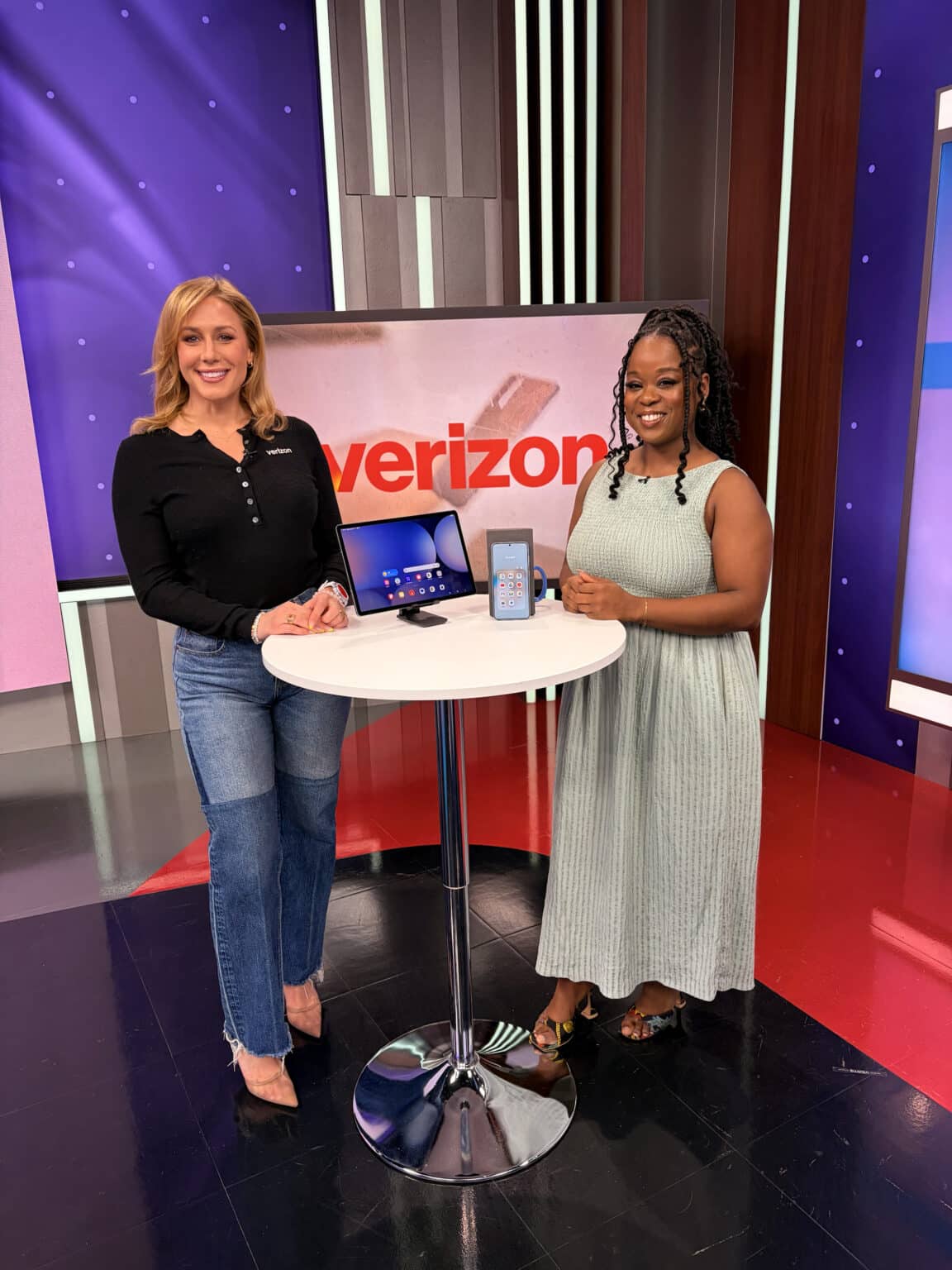 Two women in Greenville at an event.
